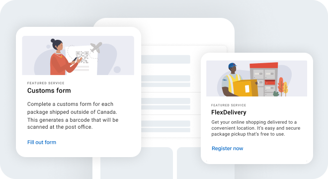 Personalized Service Cards